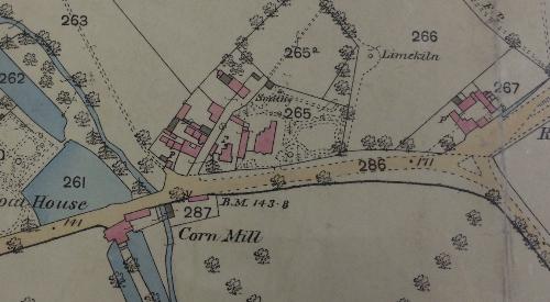 Sharnbrook Smithy marked on 1901 OS Map